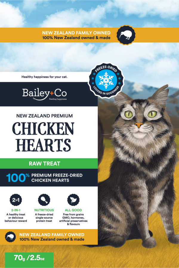 Bailey+Co Freeze-dried Chicken Heart Treat