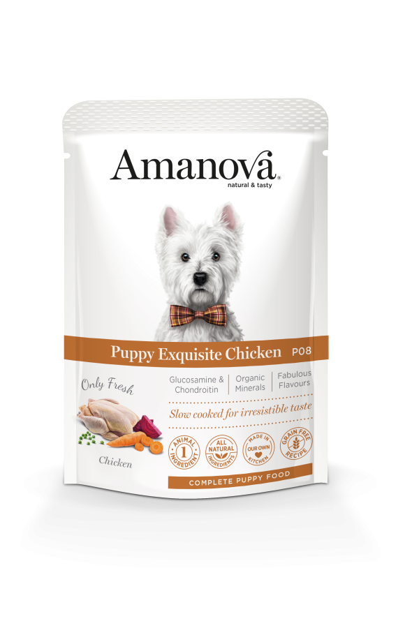 Amanova Dog Pouch Puppy Grain-free Chicken 100 gr